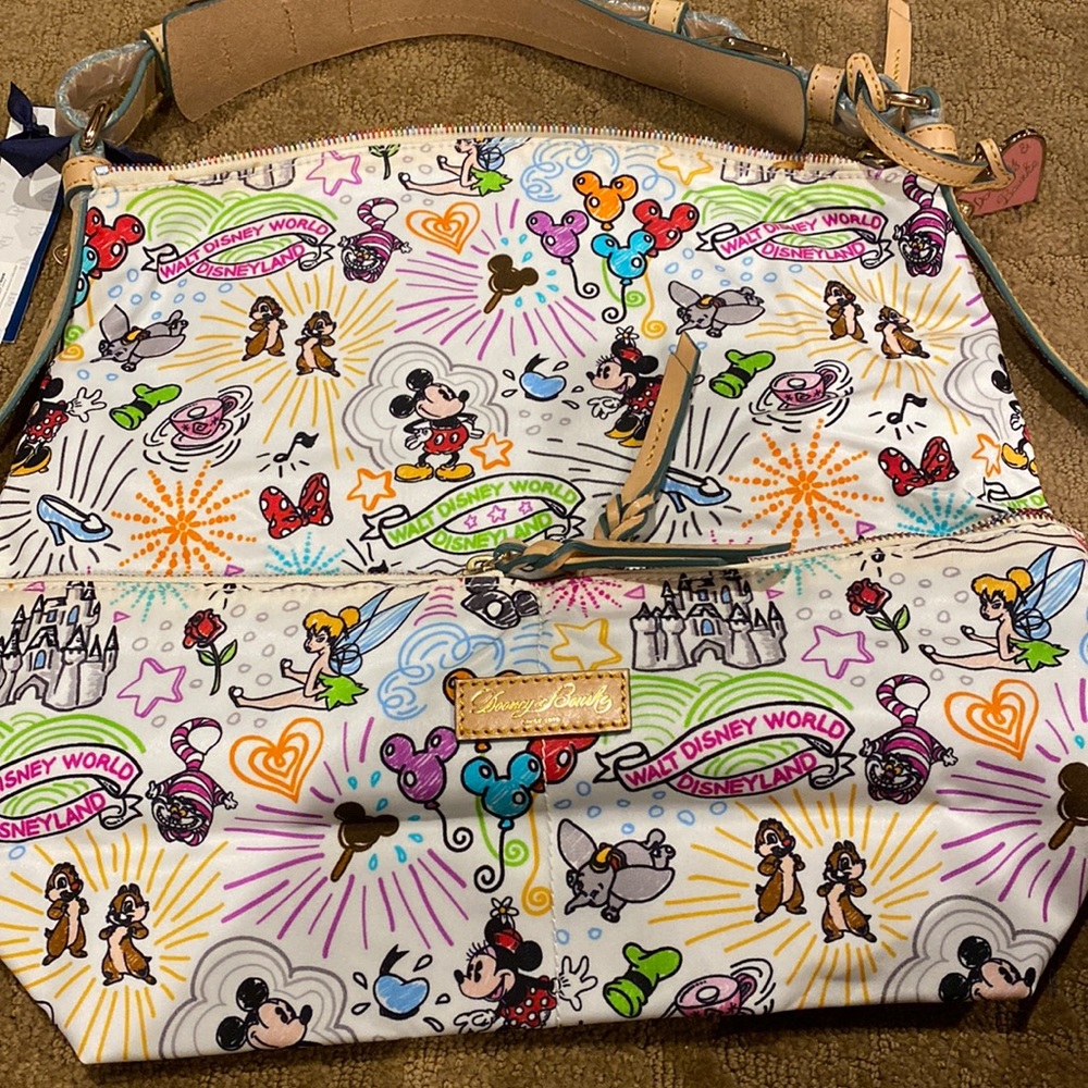 Dooney and Burke Disney parks large shoulder purse NWT.